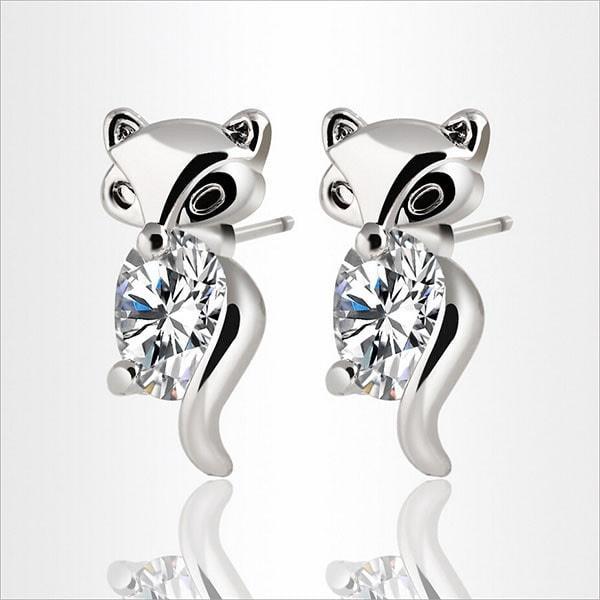 Free Felina Fox - Adamantine Zircon Fox Earrings