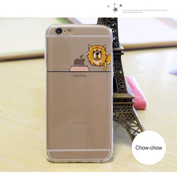 Clip Ogie - Cute Transparent Dog Iphone Case