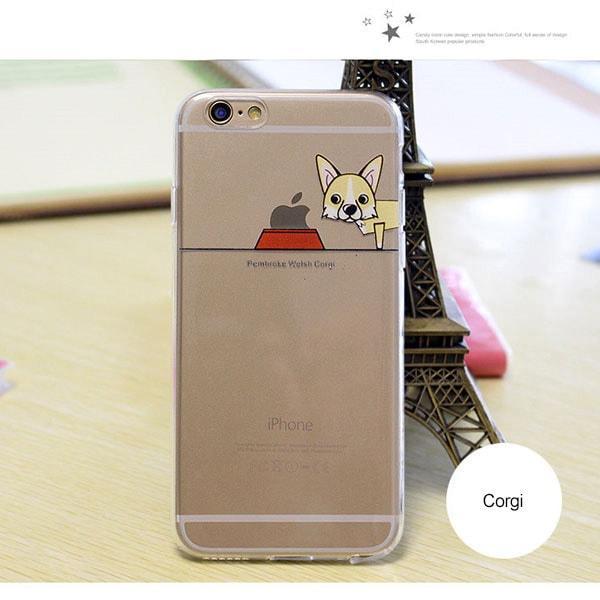 Clip Ogie - Cute Transparent Dog Iphone Case