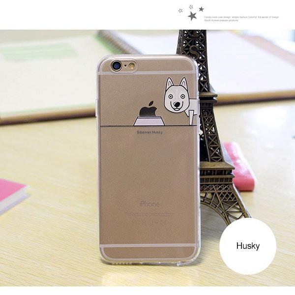 Clip Ogie - Cute Transparent Dog Iphone Case