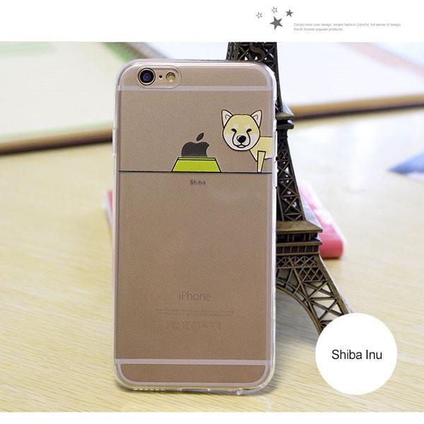 Clip Ogie - Cute Transparent Dog Iphone Case