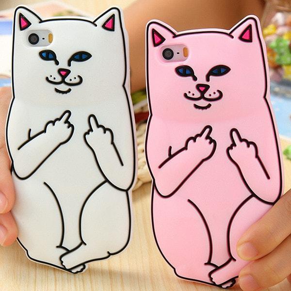 Dippy Kat - Funky Cat iPhone Case