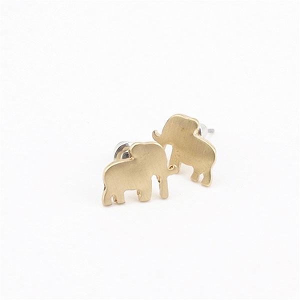 Tina Ely - Cute Rose Gold Elephant Earring