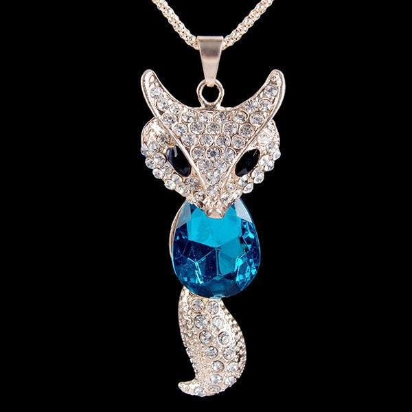 Shina Fox - Blue Sapphire Fox Pendant