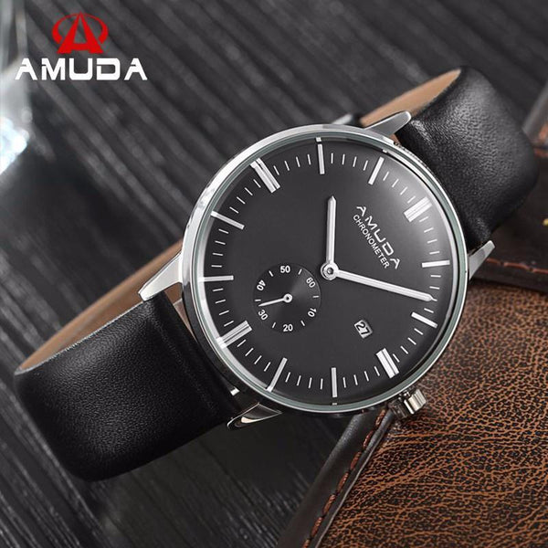Genuine Amuda Leather Analog Watch