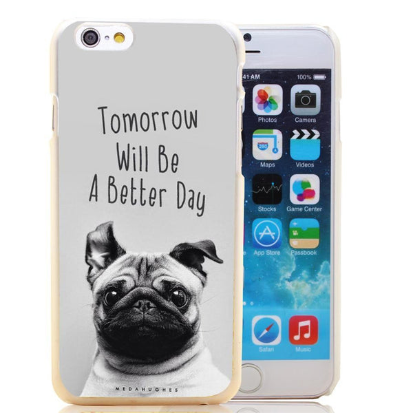 Free Day Ogie - Optimistic Pug iPhone Case